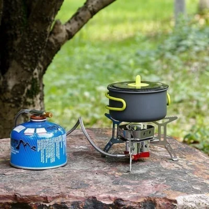 Camping Gas Burner – 5800W Windproof & Leak-Free Outdoor Cooking