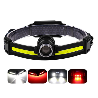 Sensor LED Headlamp – Telescopic, Rechargeable & Waterproof