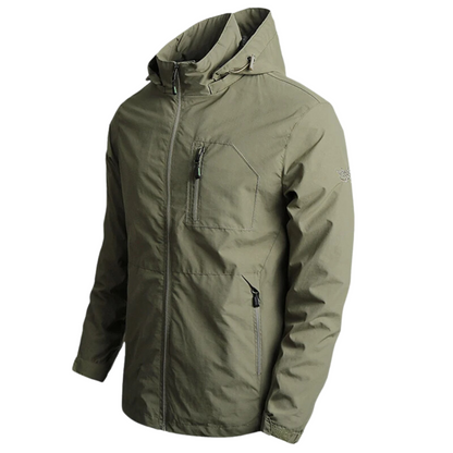 Lightweight Outdoor Jacket with Hood – Windproof & Waterproof