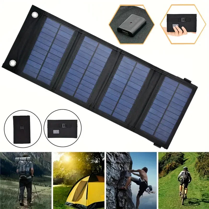 Foldable Solar Panel – 12W with USB Port for Outdoor Charging